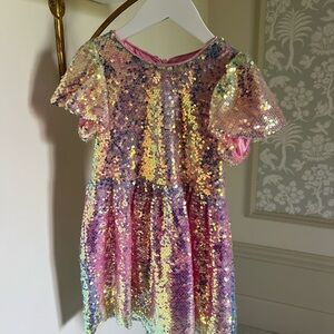Lola & The Boys Girls Sequin Ombre Dress, Size 6